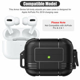 Protective Cover For Apple AirPods Pro Shockproof Skin Charging Case w/ Keychain