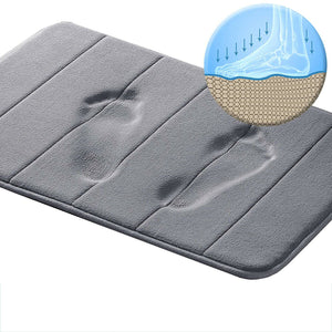 Absorbent Memory Foam Bath Mat Non-slip Bathroom Floor Shower Carpet Soft Rug US
