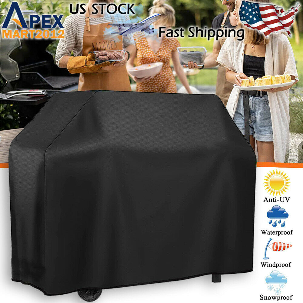 BBQ Gas Grill Cover 58 Inch Barbecue Waterproof Outdoor Heavy Duty UV Protection 638872534158