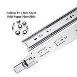 Ball Bearing Drawer Slides Side Mount Full Extension Rails 10"-24" 100LB Load