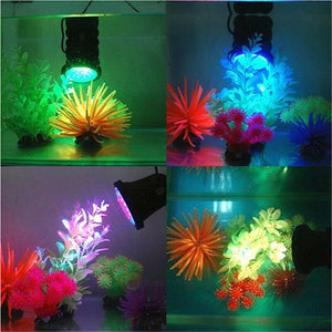 Submersible 36 LED RGB Pond Spot Lights Underwater Pool Fountain IP68+IR Remote