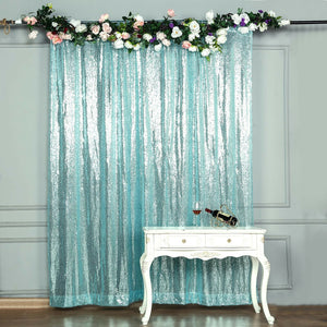 8 feet x 8 feet Sequin Backdrop Curtain Photo Booth Background Party Decorations