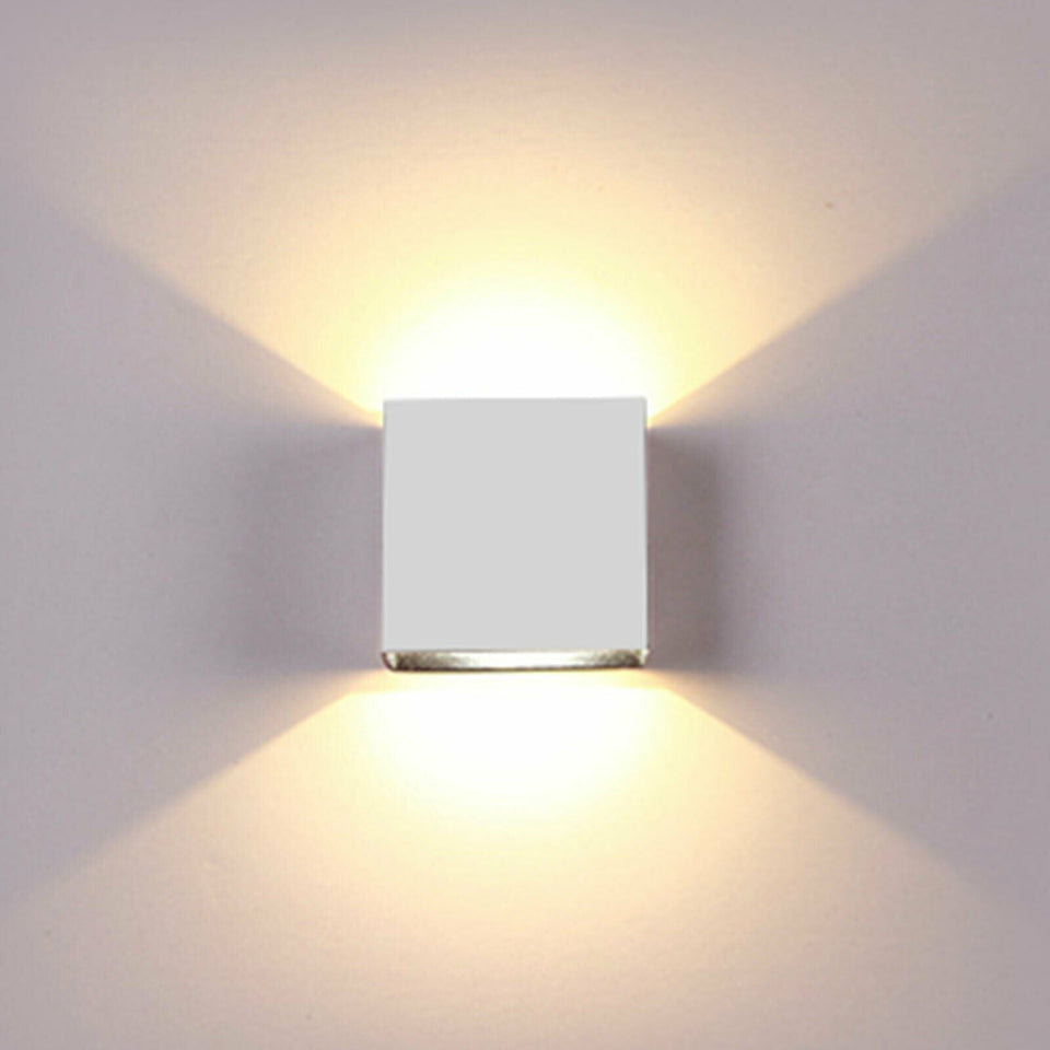 Cube LED Wall Lights Modern Up Down Sconce Lighting Fixture Lamp Indoor Outdoor