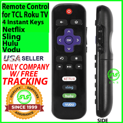 Replacement Remote FIT for Roku TV TCL Sanyo Element Haier RCA LG Philips RC280